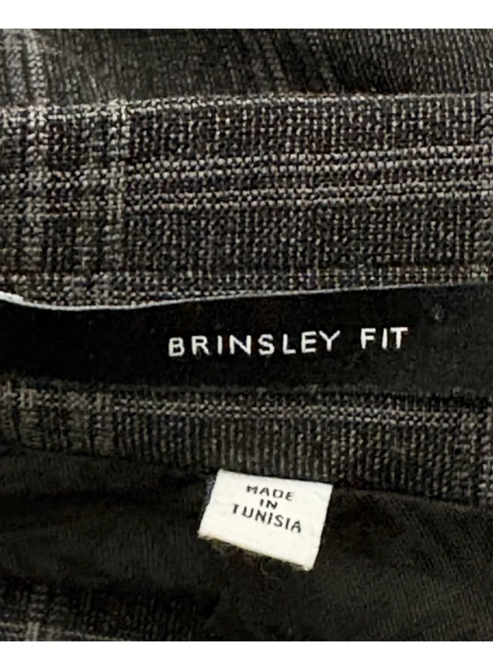 Hardy Amies Brinsley Men's Charcoal Plaid Wool Blazer Size 38R